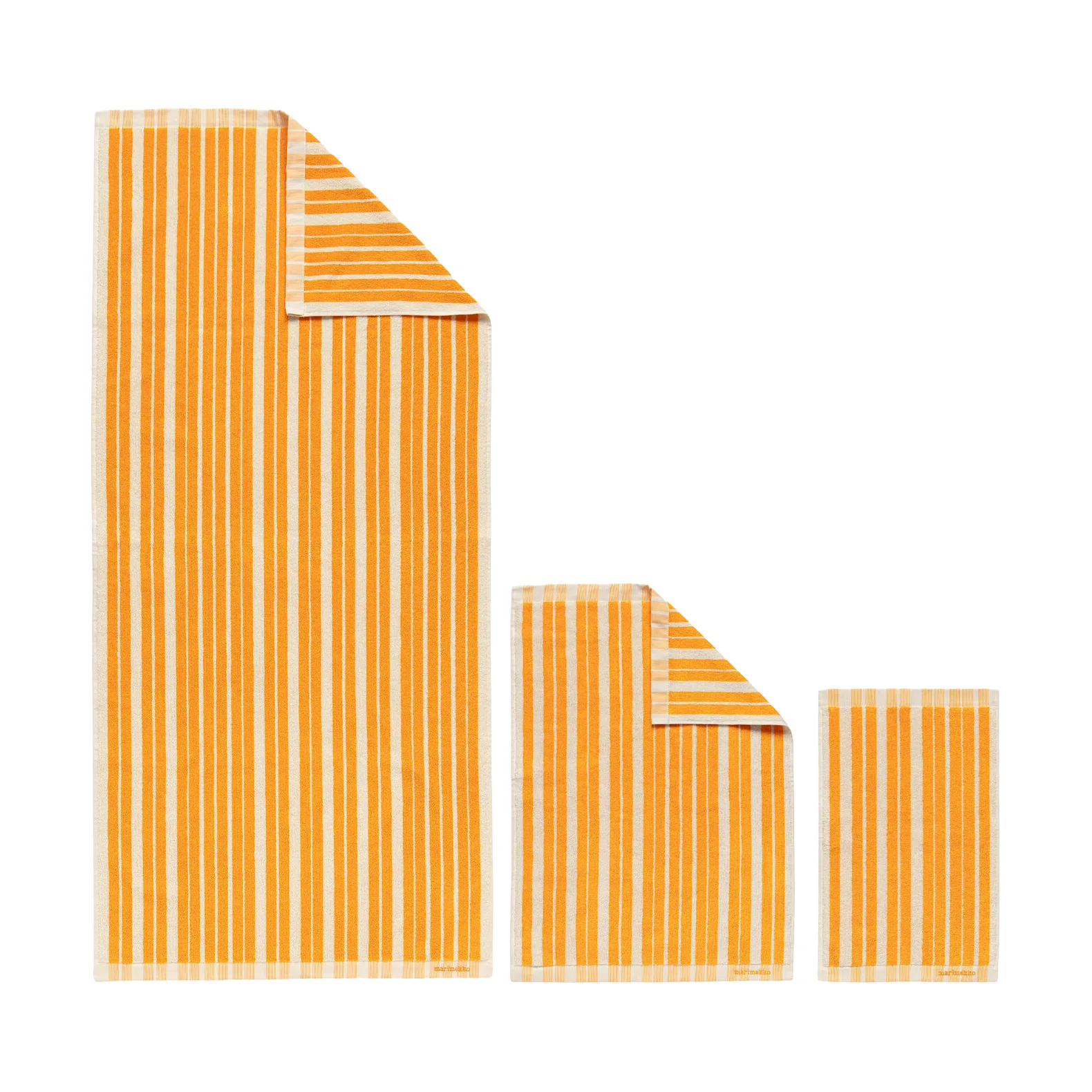 Set de toallas Raide 3 piezas, Yellow Marimekko