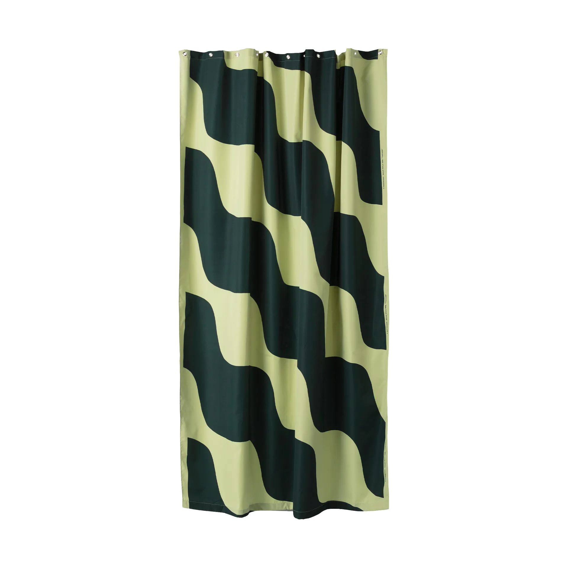Taifuuni cortina de ducha 180x200 cm, Pear-dark green Marimekko