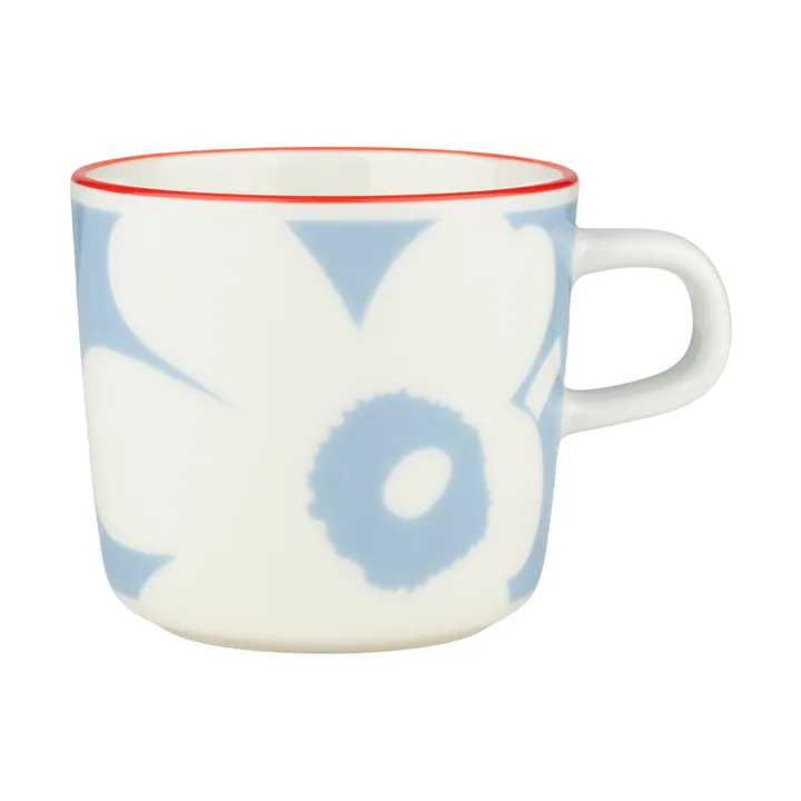 Taza de café Juhla Unikko 20 cl - White-light blue-orange red - Marimekko