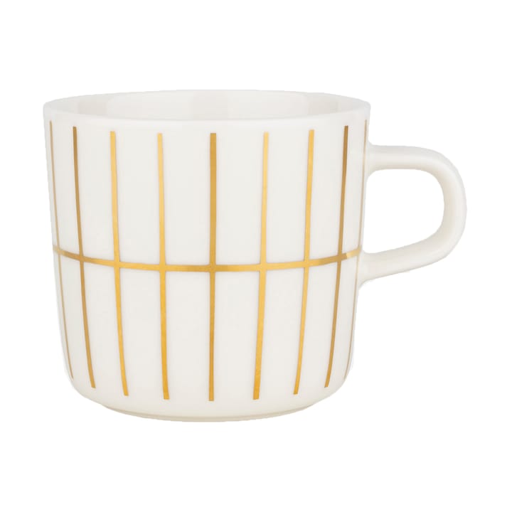 Taza de café Tiiliskivi 20 cl - White-gold - Marimekko