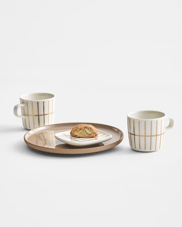 Taza de café Tiiliskivi 20 cl - White-gold - Marimekko