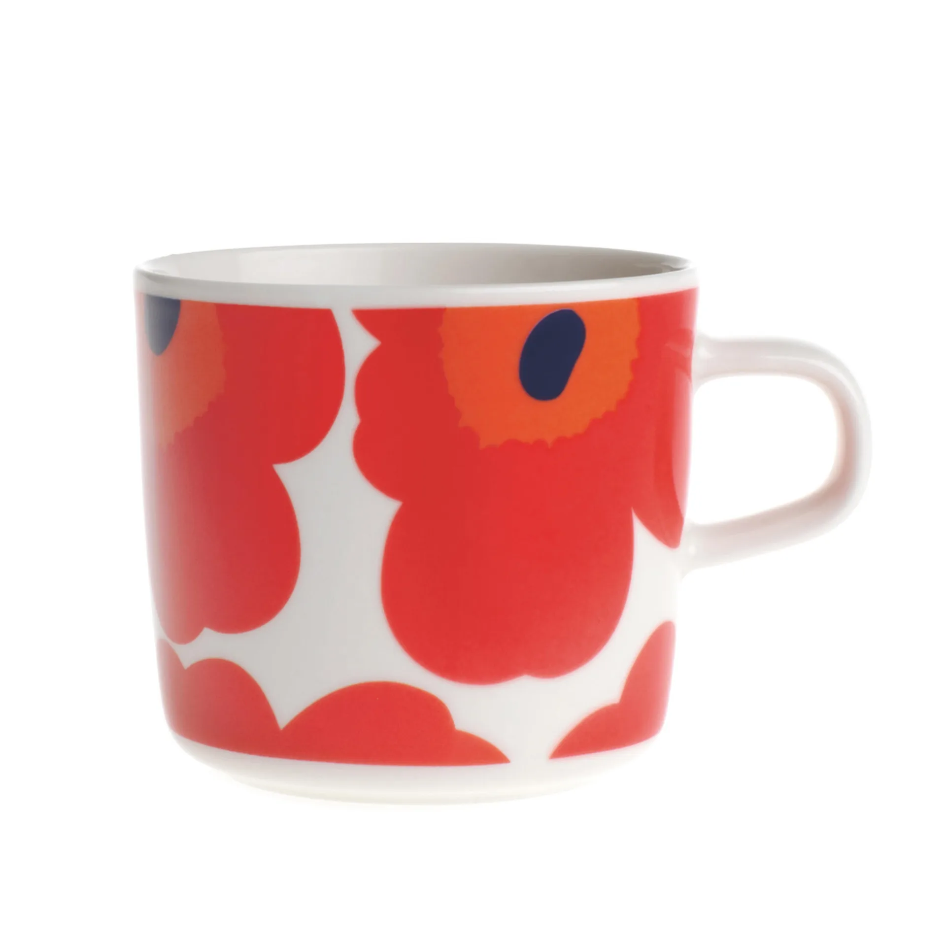 Taza de café Unikko 20 cl, rojo-blanco Marimekko