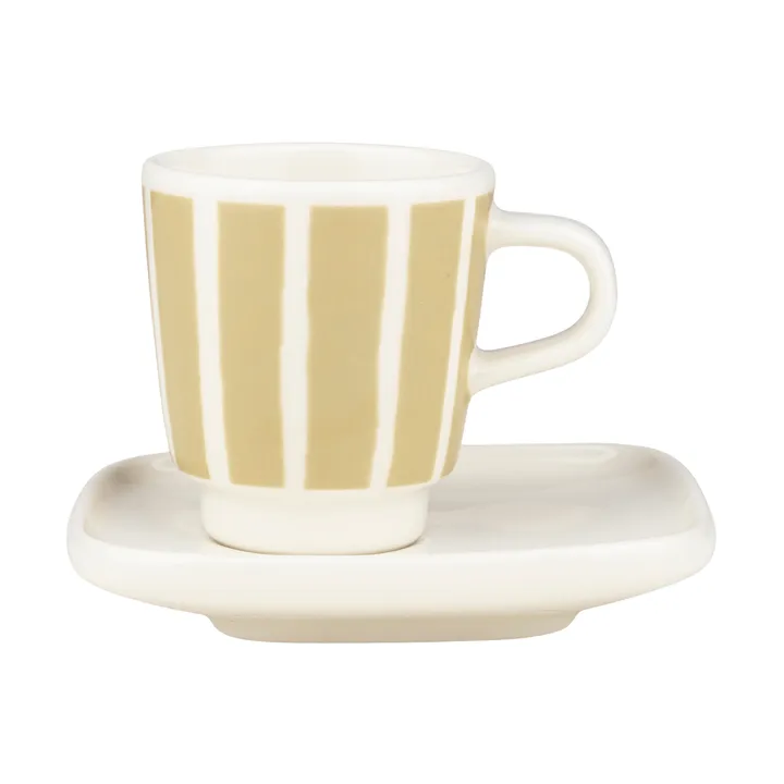 Taza de espresso Piccolo con plato - White-sand, 5 cl - Marimekko