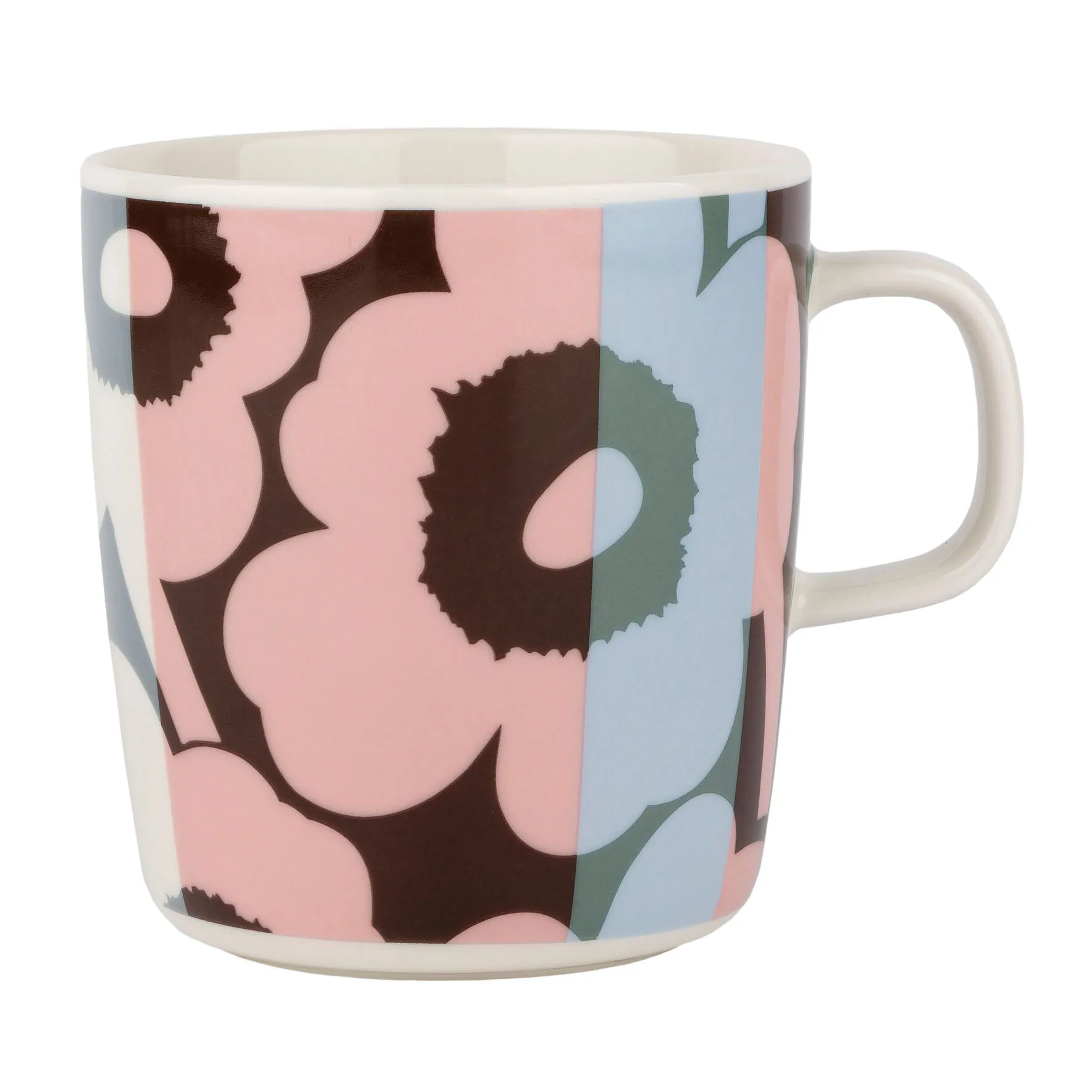 Taza de té Unikko 4 dl, White-light sky-dusty pink Marimekko