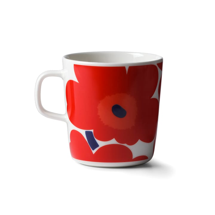 Taza de té Unikko 40 cl - rojo-blanco - Marimekko