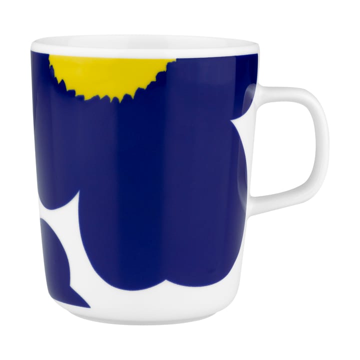 Taza Iso Unikko 25 cl - White-d. blue-yellow - Marimekko