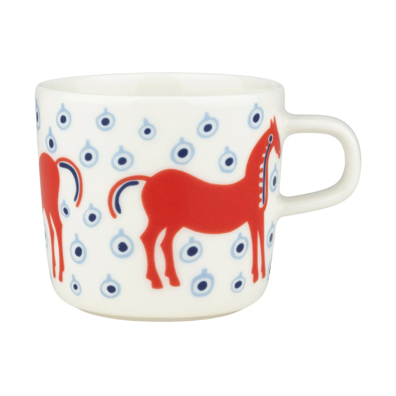 Taza Musta Tamma 20 cl, Off white-orange red-light blue Marimekko