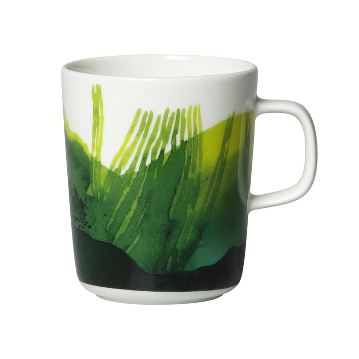 Taza Oiva Sääpäiväkirja 25 cl, blanco-verde Marimekko