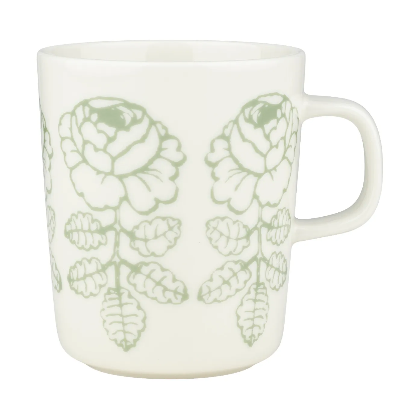 Taza Oiva Vihkiruusu, Blanco, salvia, 25 cl Marimekko