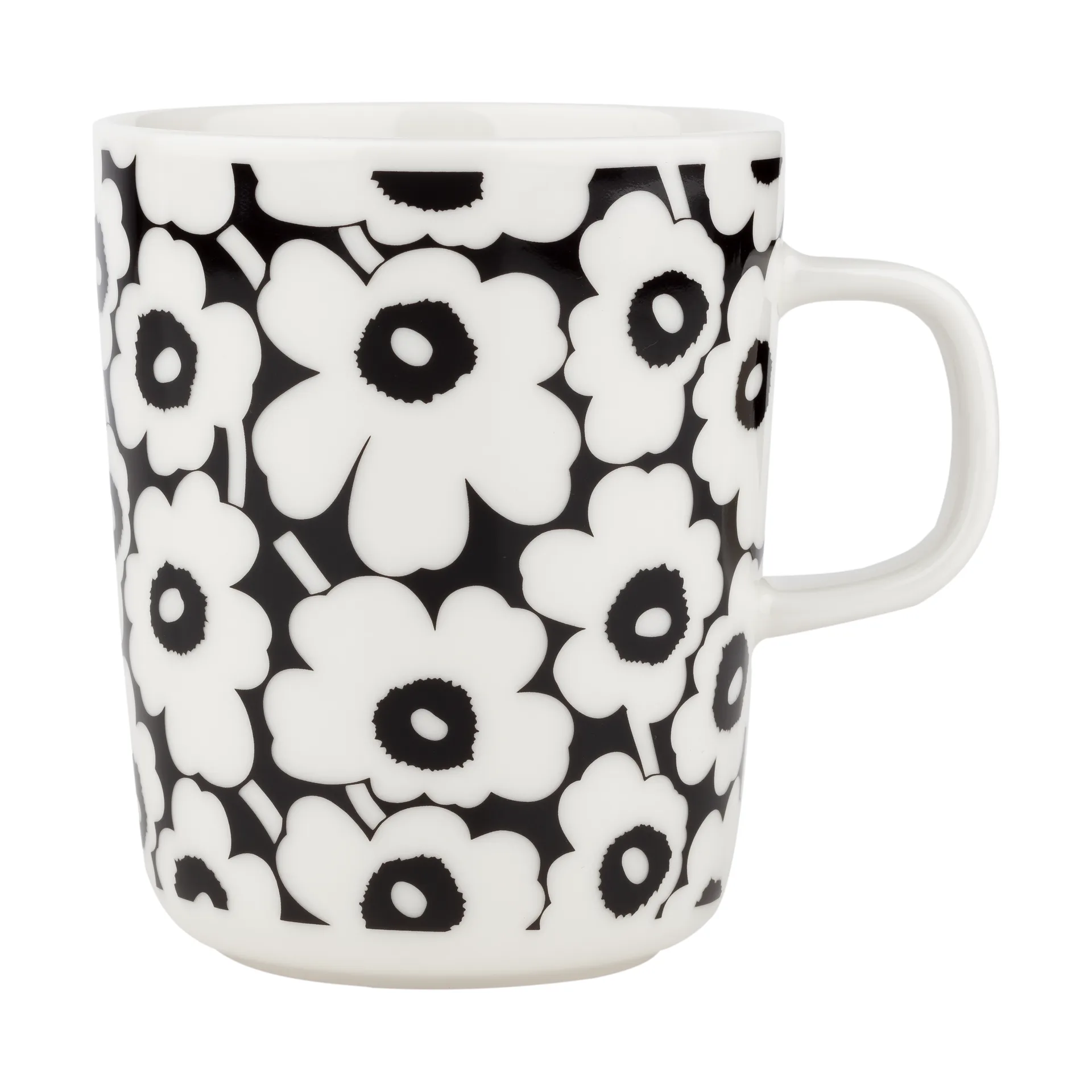 Taza Pikkuinen Unikko 25 cl, Black-white Marimekko