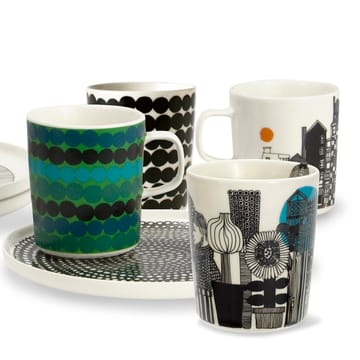 Taza Räsymatto 25 cl - negro-blanco - Marimekko