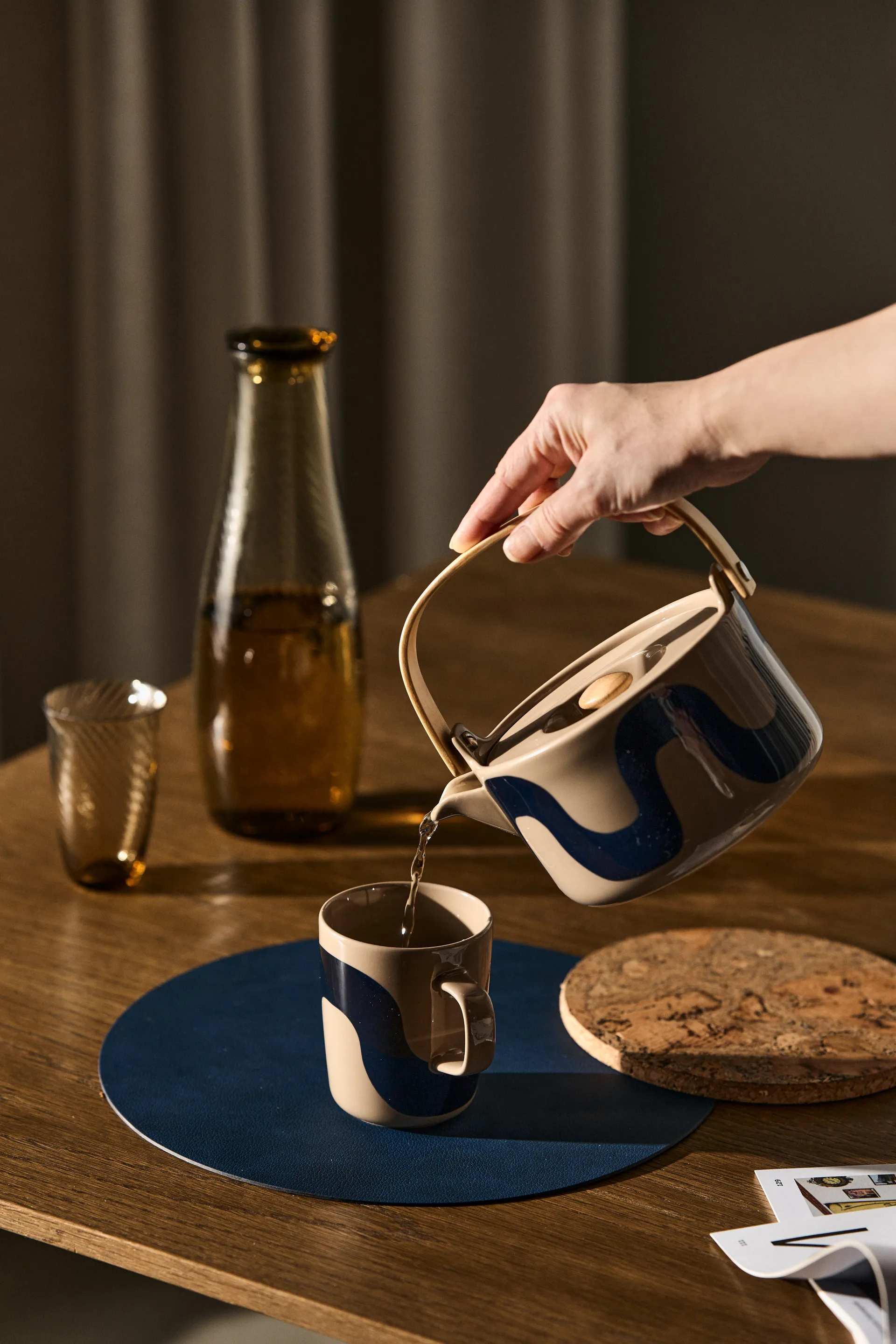 Taza Seireeni 25 cl 2 unidades, Tierra-azul oscuro Marimekko