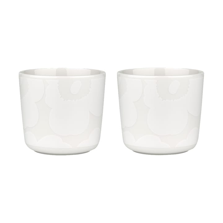 Taza sin asa Unikko 20 cl, 2 unidades - White-off white - Marimekko