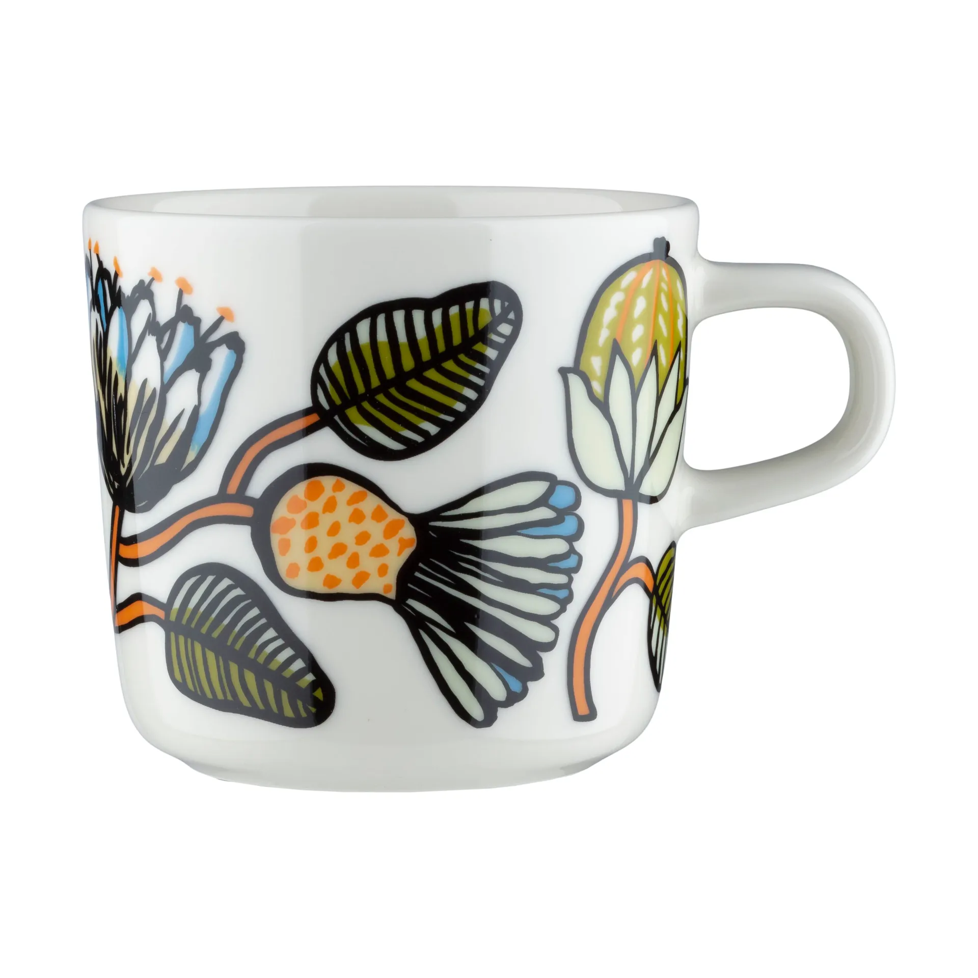 Taza Tiara 20 cl, White-warm orange-green Marimekko