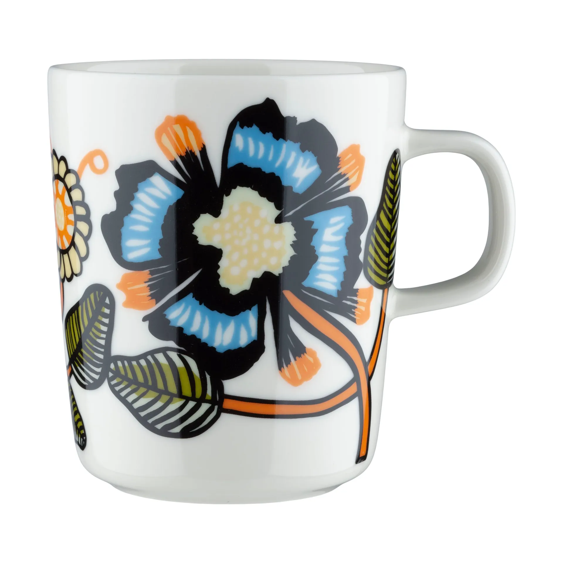 Taza Tiara 25 cl, White-warm orange-green Marimekko