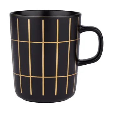 Taza Tiiliskivi metal 25 cl - Black-gold - Marimekko