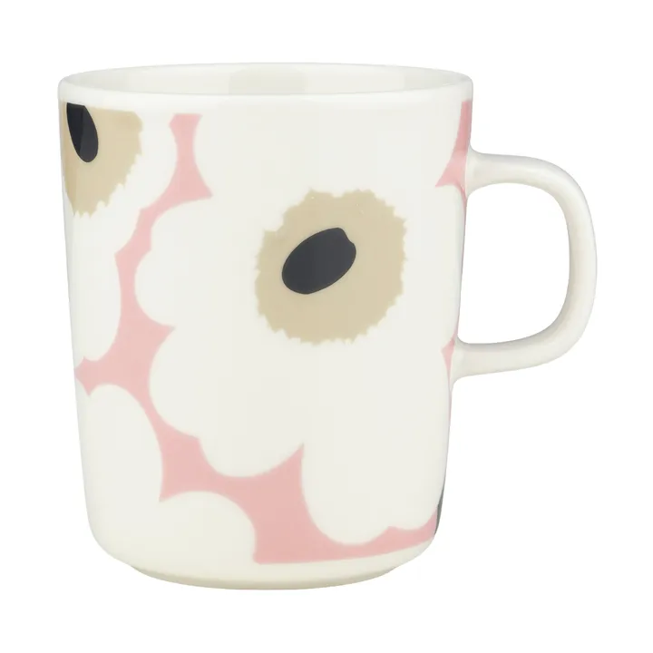 Taza Unikko 25 cl - Off white-pink-sand-charcoal - Marimekko