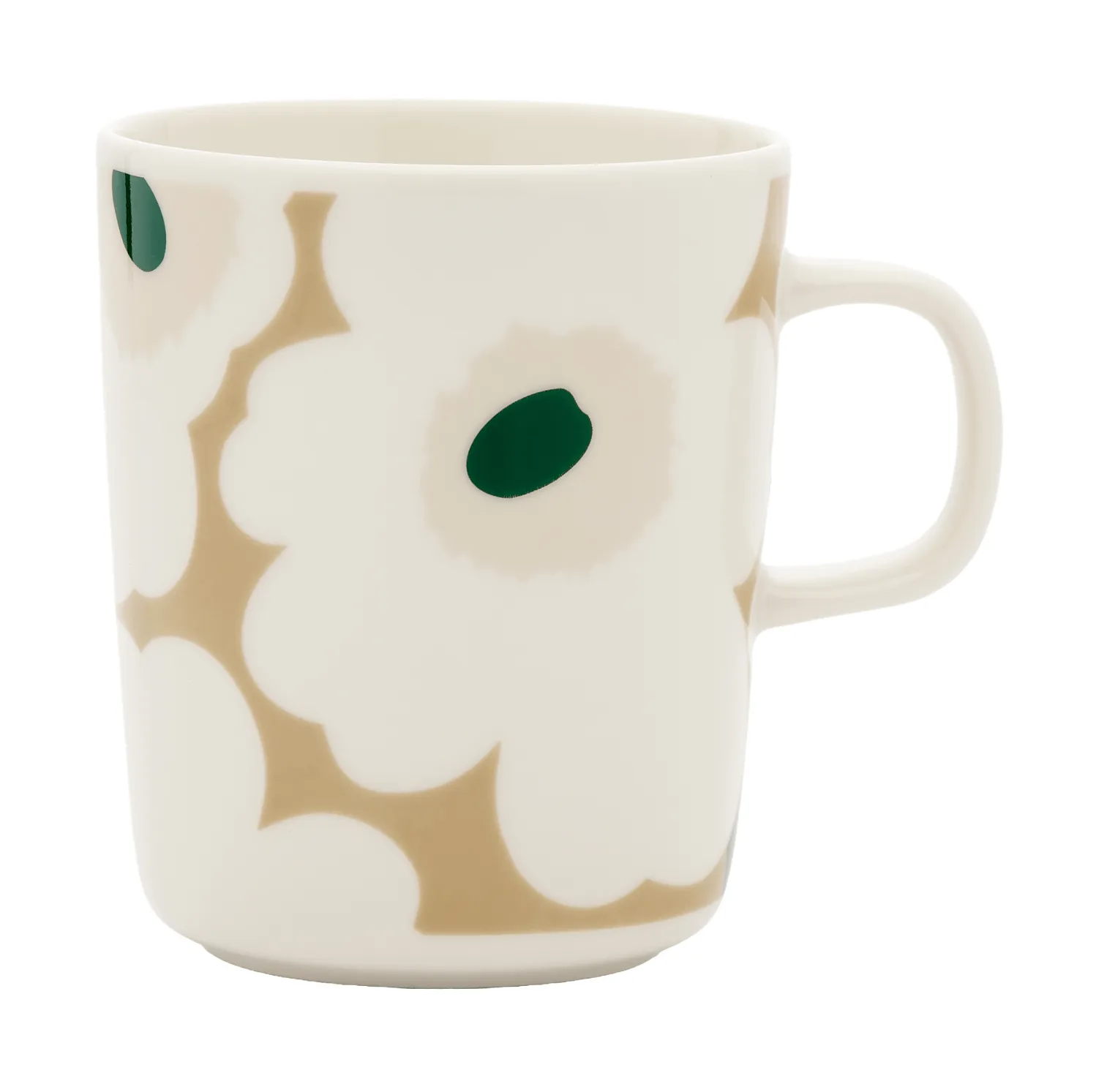 Taza Unikko 25 cl, White-beige-light sand-dark green Marimekko