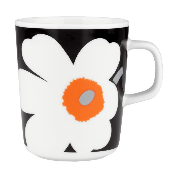 Taza Unikko 25 cl - White-black-orange - Marimekko