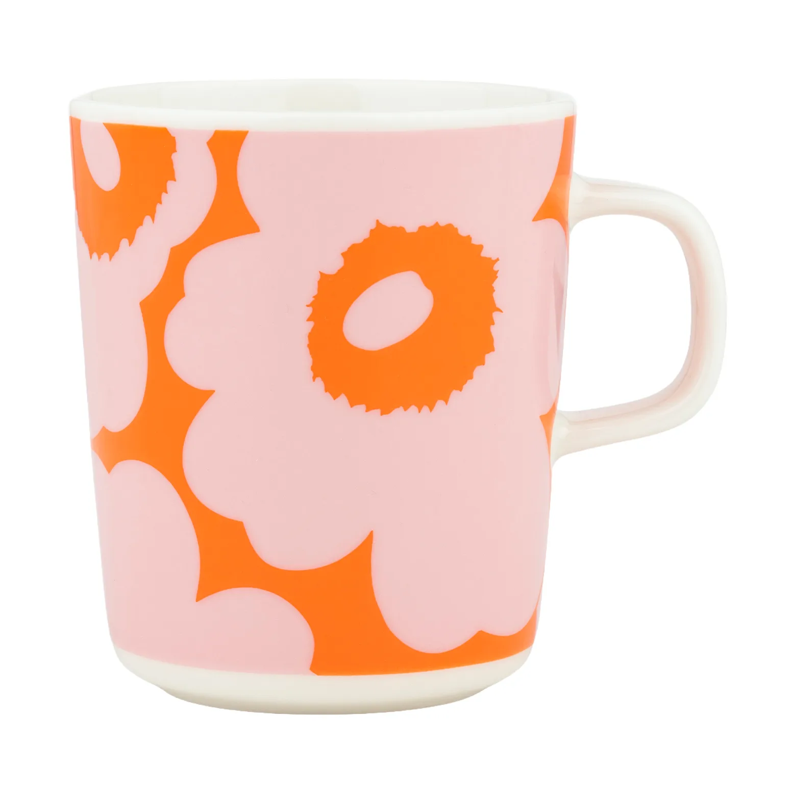 Taza Unikko 25 cl, White-pink-orange Marimekko
