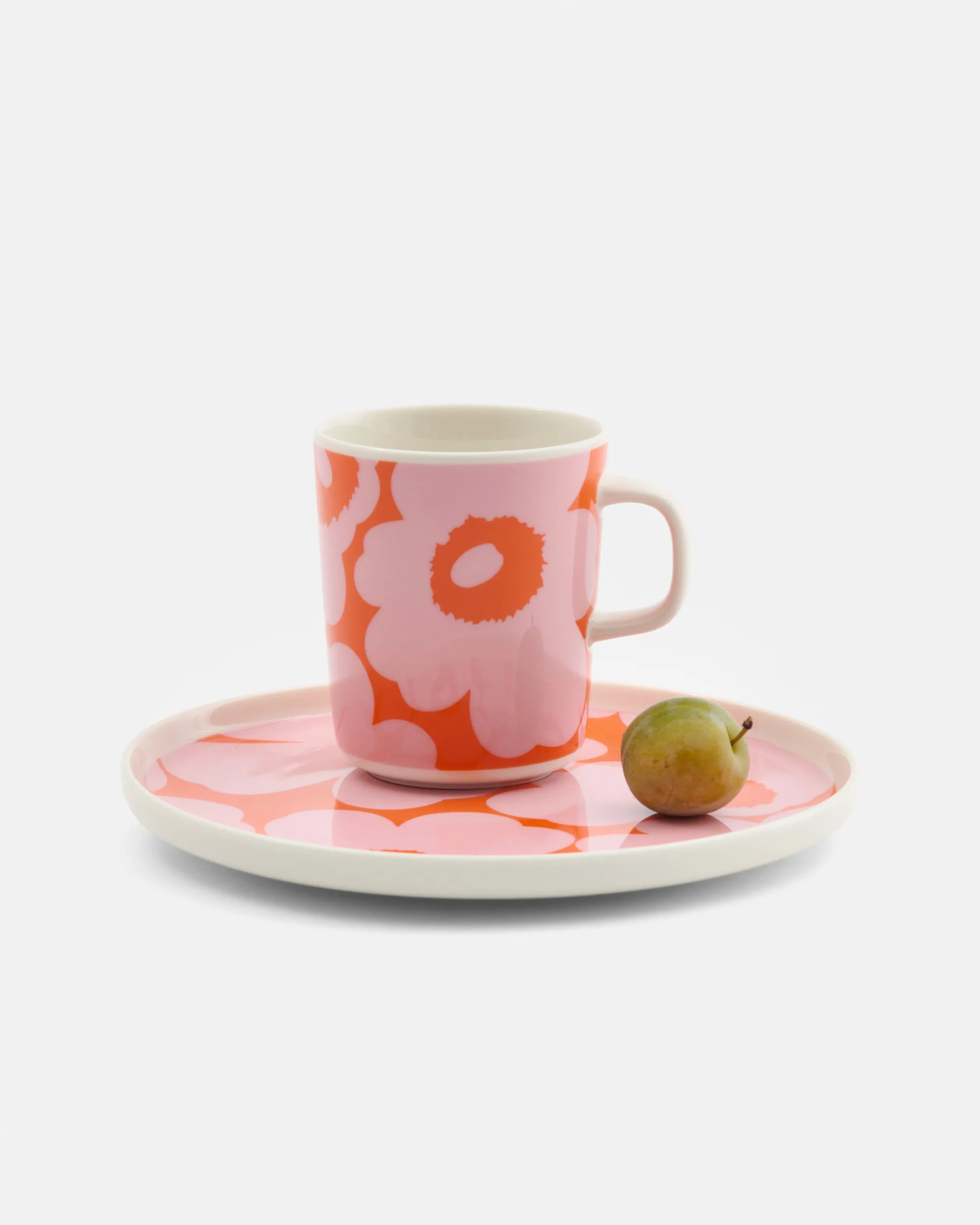Taza Unikko 25 cl, White-pink-orange Marimekko