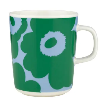Taza Unikko 25 cl - White-verde-azul claro - Marimekko