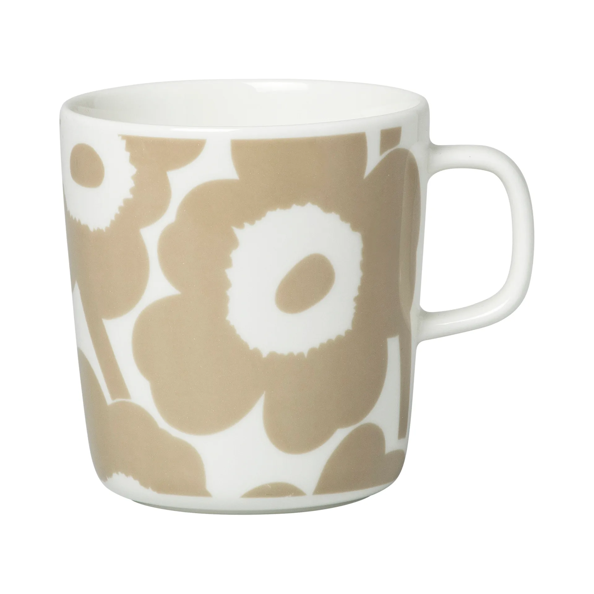 Taza Unikko 40 cl, blanco-beige Marimekko