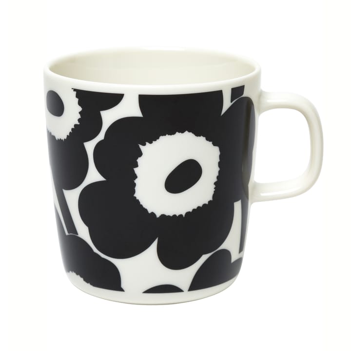 Taza Unikko 40 cl - blanco-negro - Marimekko