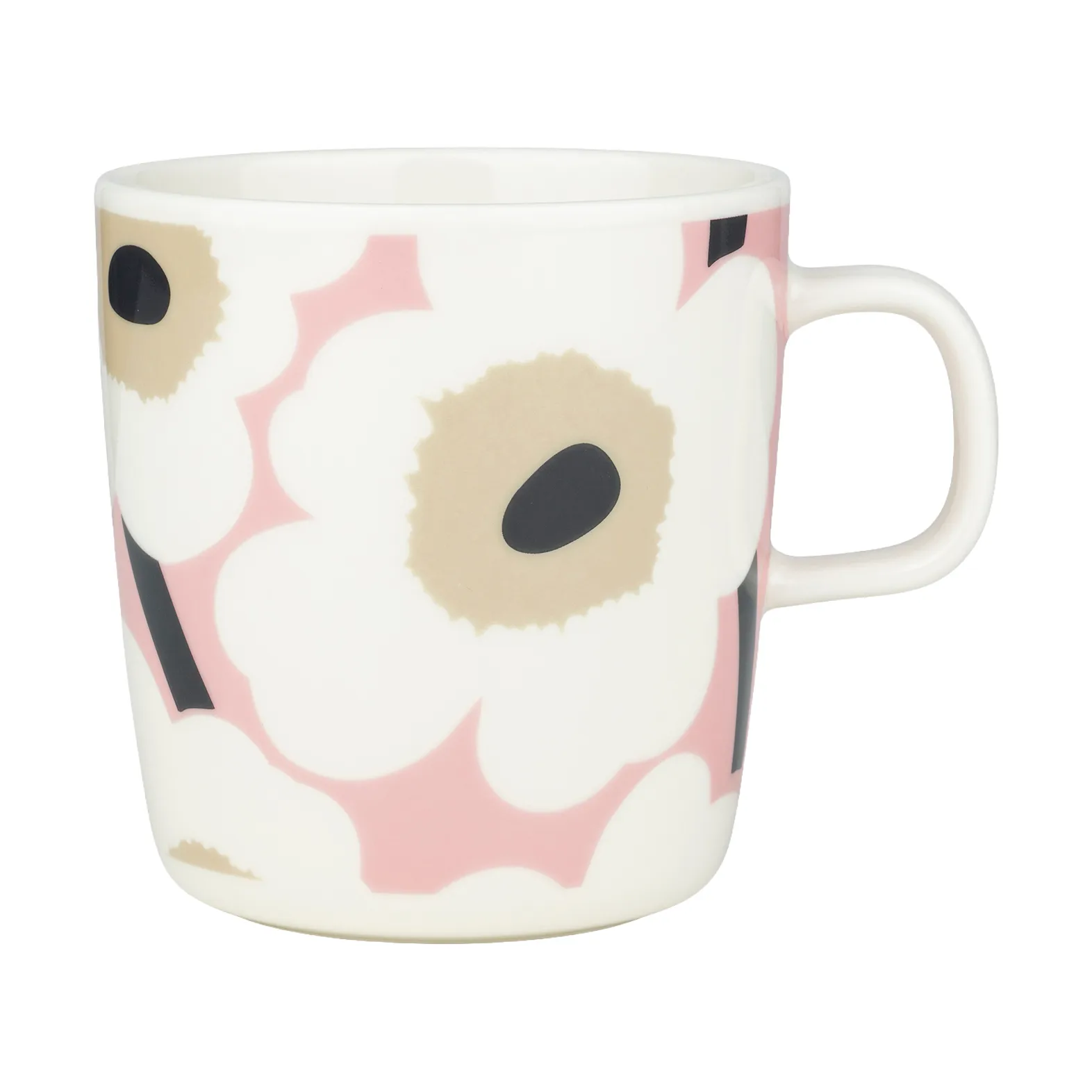 Taza Unikko 40 cl, Off white-pink-sand-charcoal Marimekko