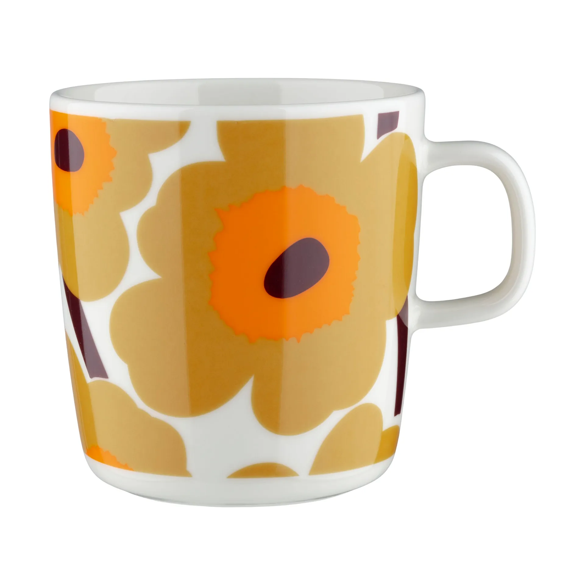 Taza Unikko 40 cl, White-caramel-warm orange Marimekko