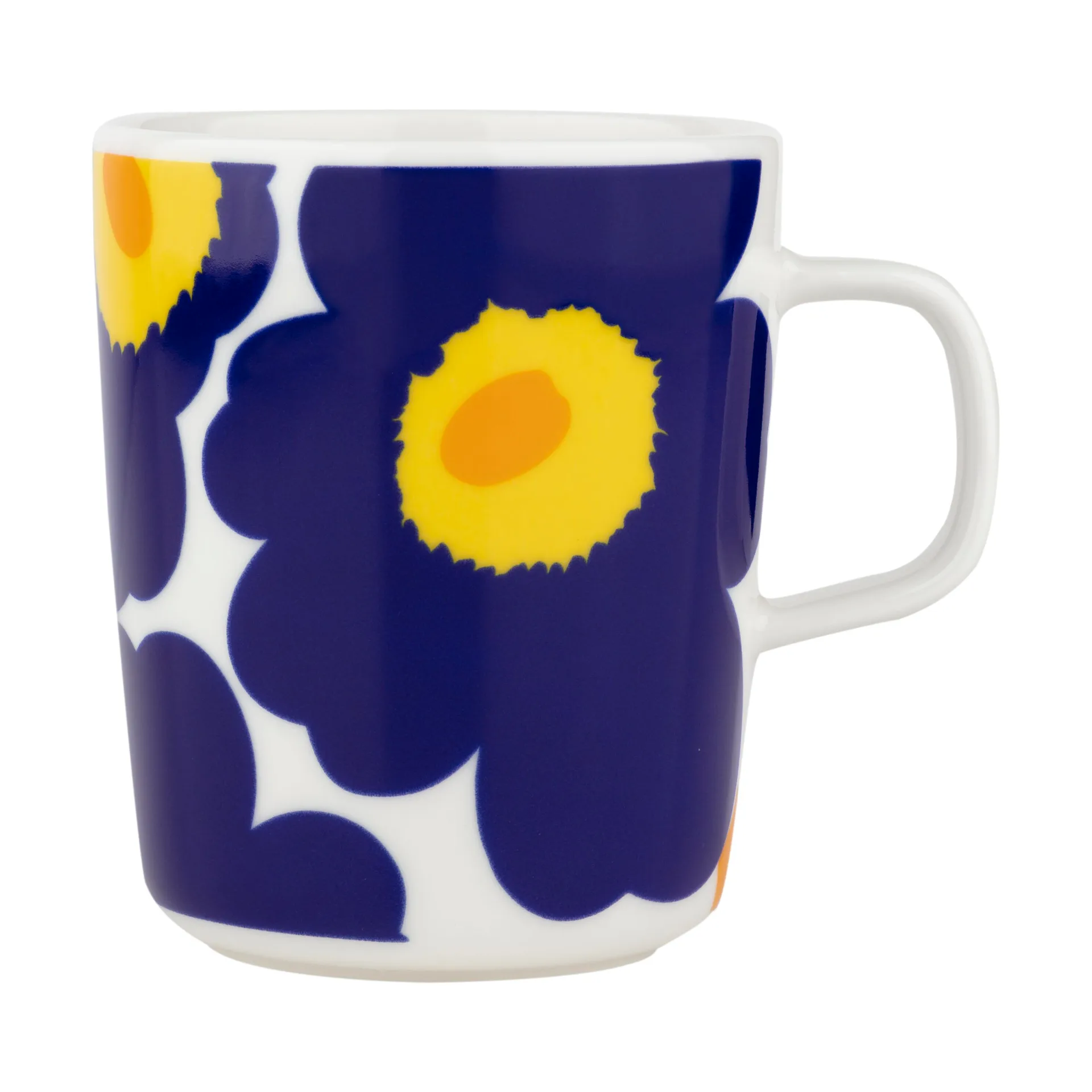 Taza Unikko 60 aniversario 25 cl, White-d. blue-yellow Marimekko