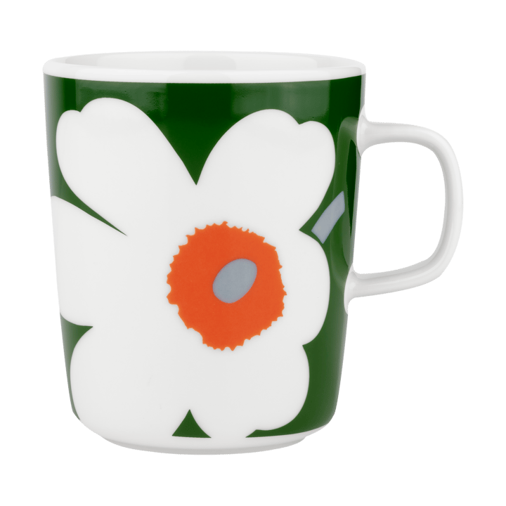 Taza Unikko 60º aniversario 25 cl - White-green-orange - Marimekko