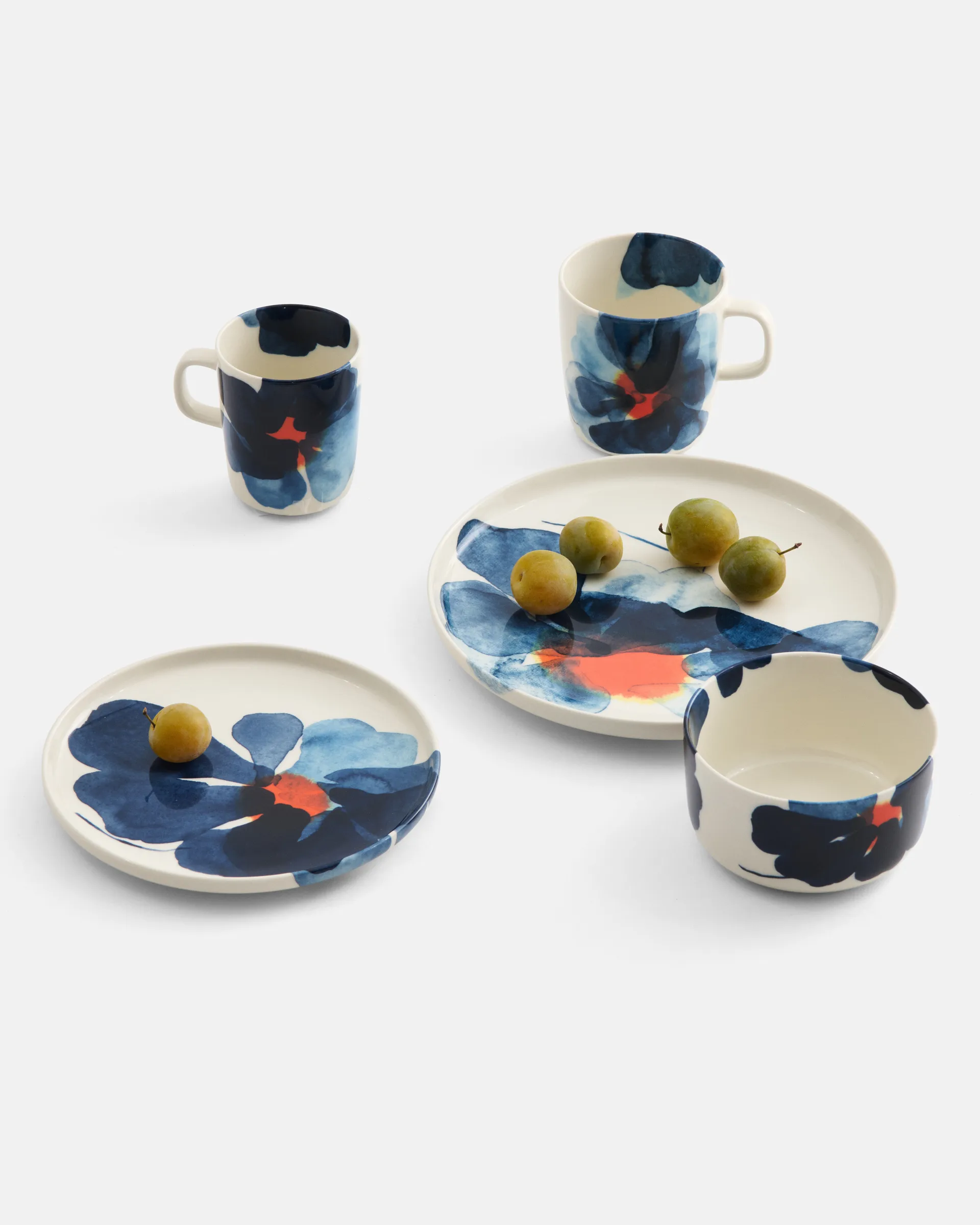 Taza Valssi 25 cl, White-blue-orange Marimekko