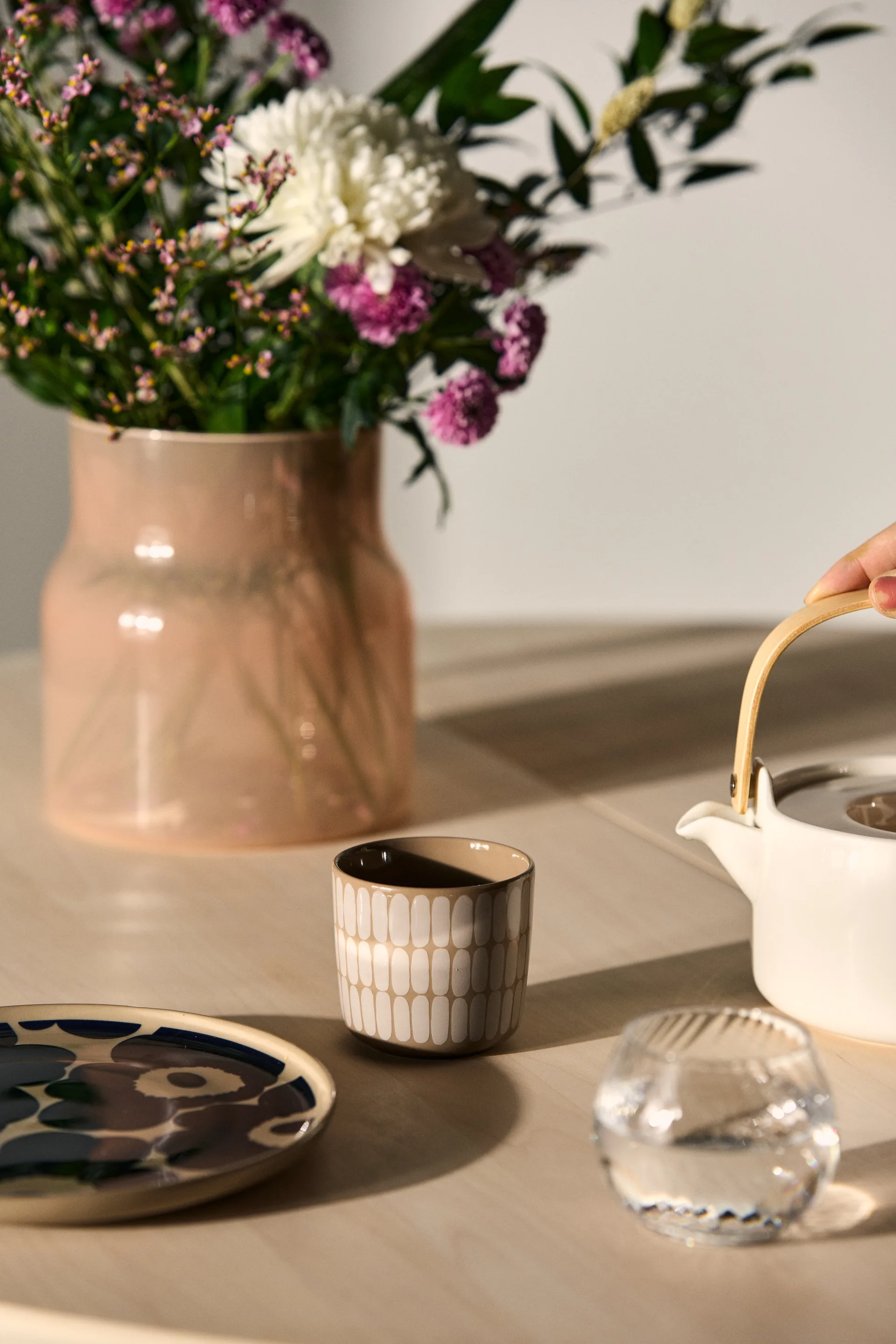 Tazas Alku 2 unidades, Terra-white Marimekko