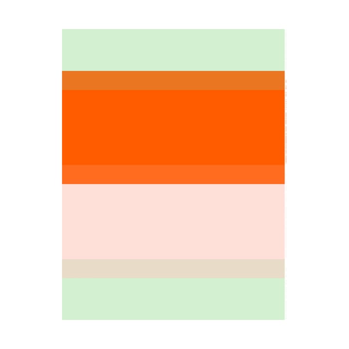Tela de algodón Hennika - Orange-light pink-sage - Marimekko
