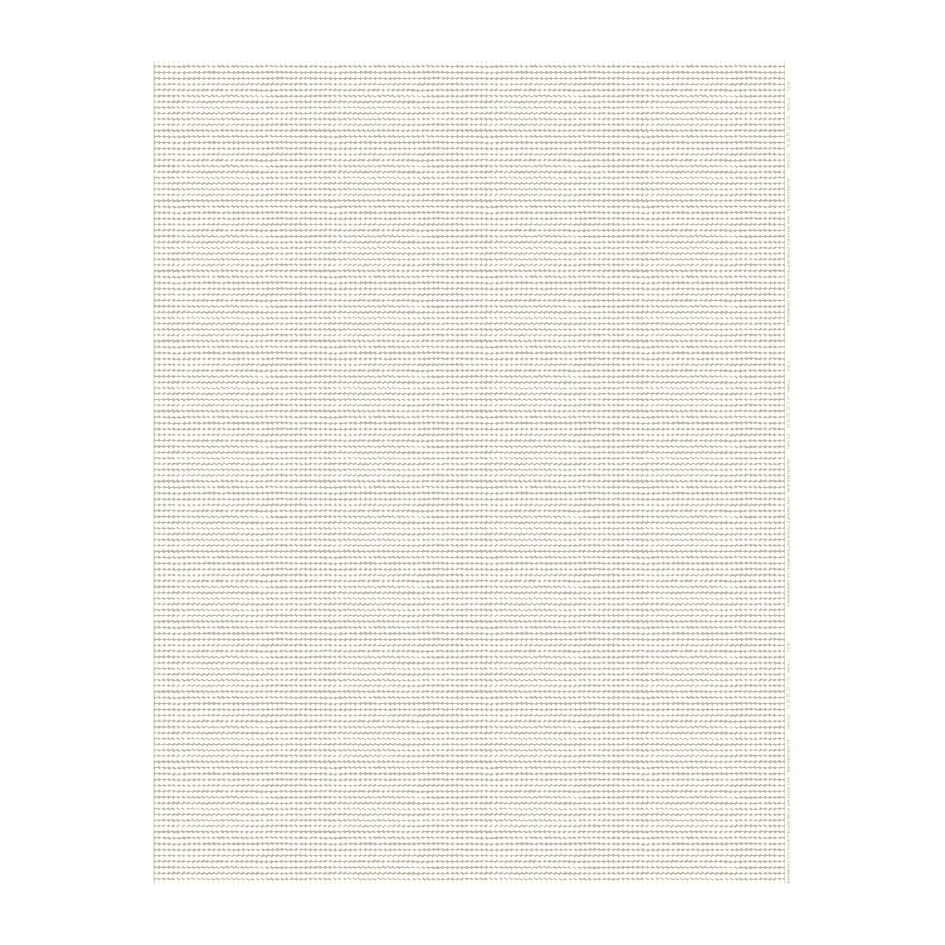Tela de algodón Mini Räsymatto, beige-blanco Marimekko