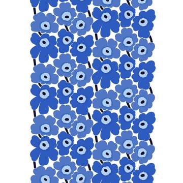 Tela de algodón Pieni Unikko - blanco-azul - Marimekko