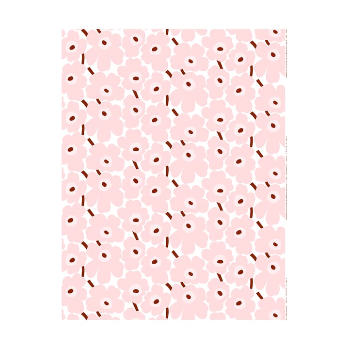 Tela de algodón Pieni Unikko - White-pink-chestnut - Marimekko