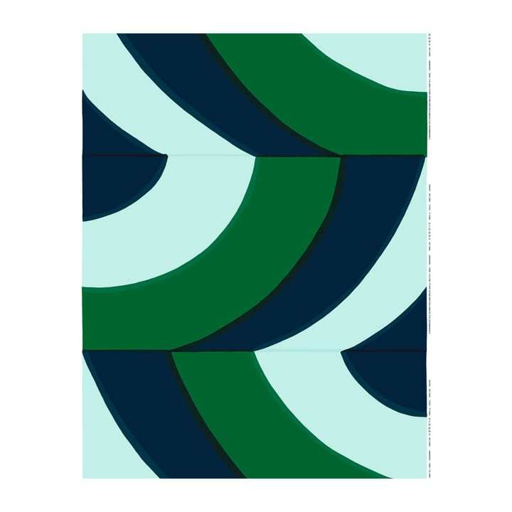 Tela de algodón Savanni - Verde-azul-menta - Marimekko