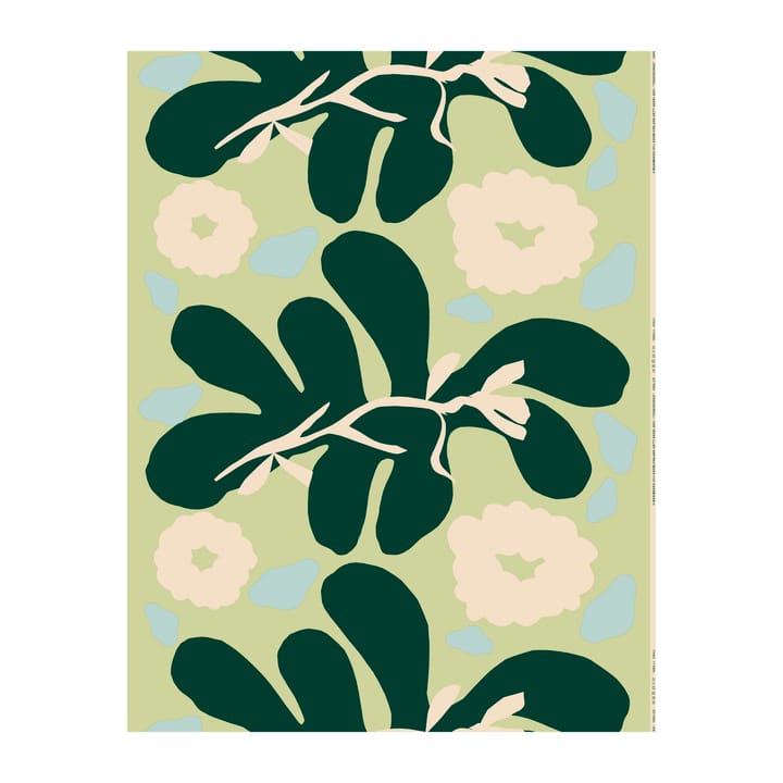 Tela de algodón Toukokukka - Green-cotton-menta - Marimekko