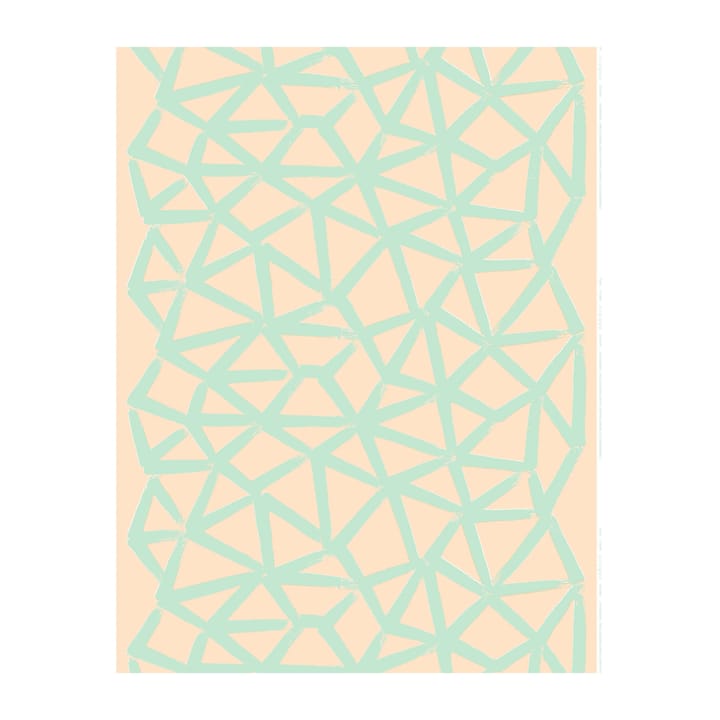Tela de lino Ukkospilvi - Melocotón-menta - Marimekko
