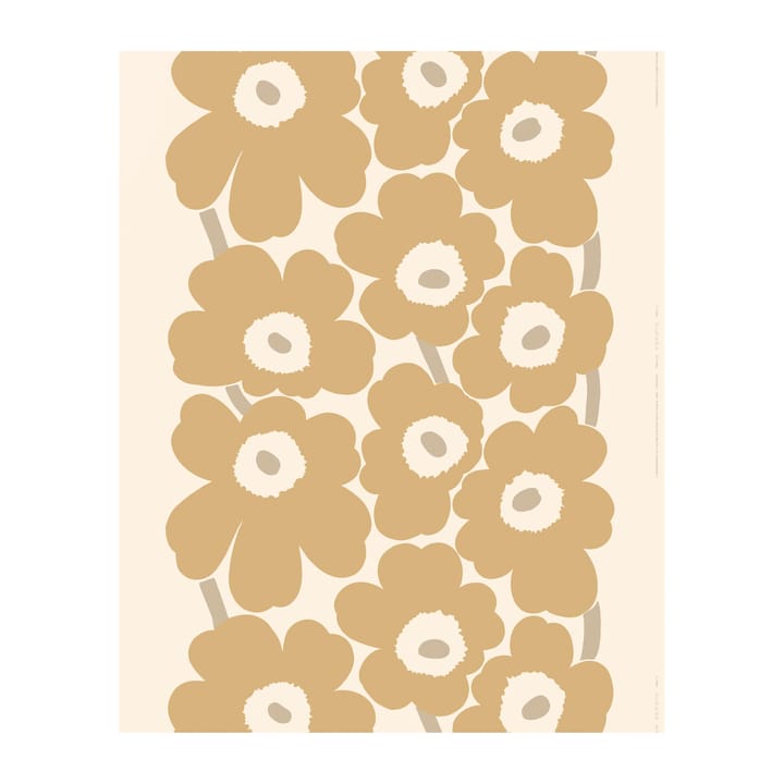 Tela de satén Unikko - Beige - Marimekko