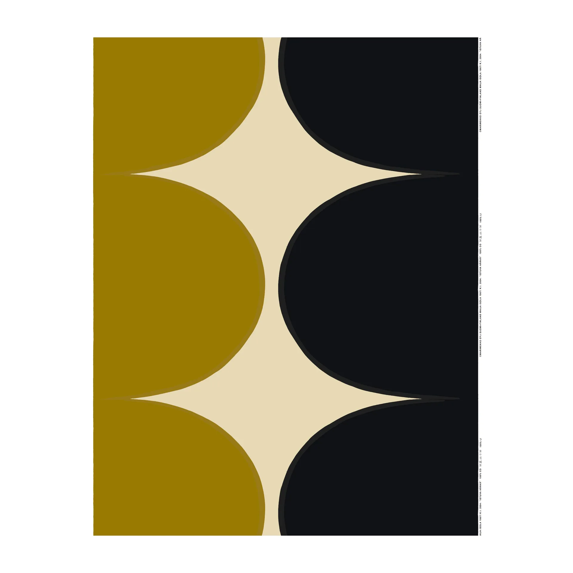 Tela Härkä, Beige-green-olive Marimekko