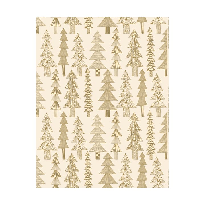 Tela Kuusikossa algodón, Cotton-gold Marimekko
