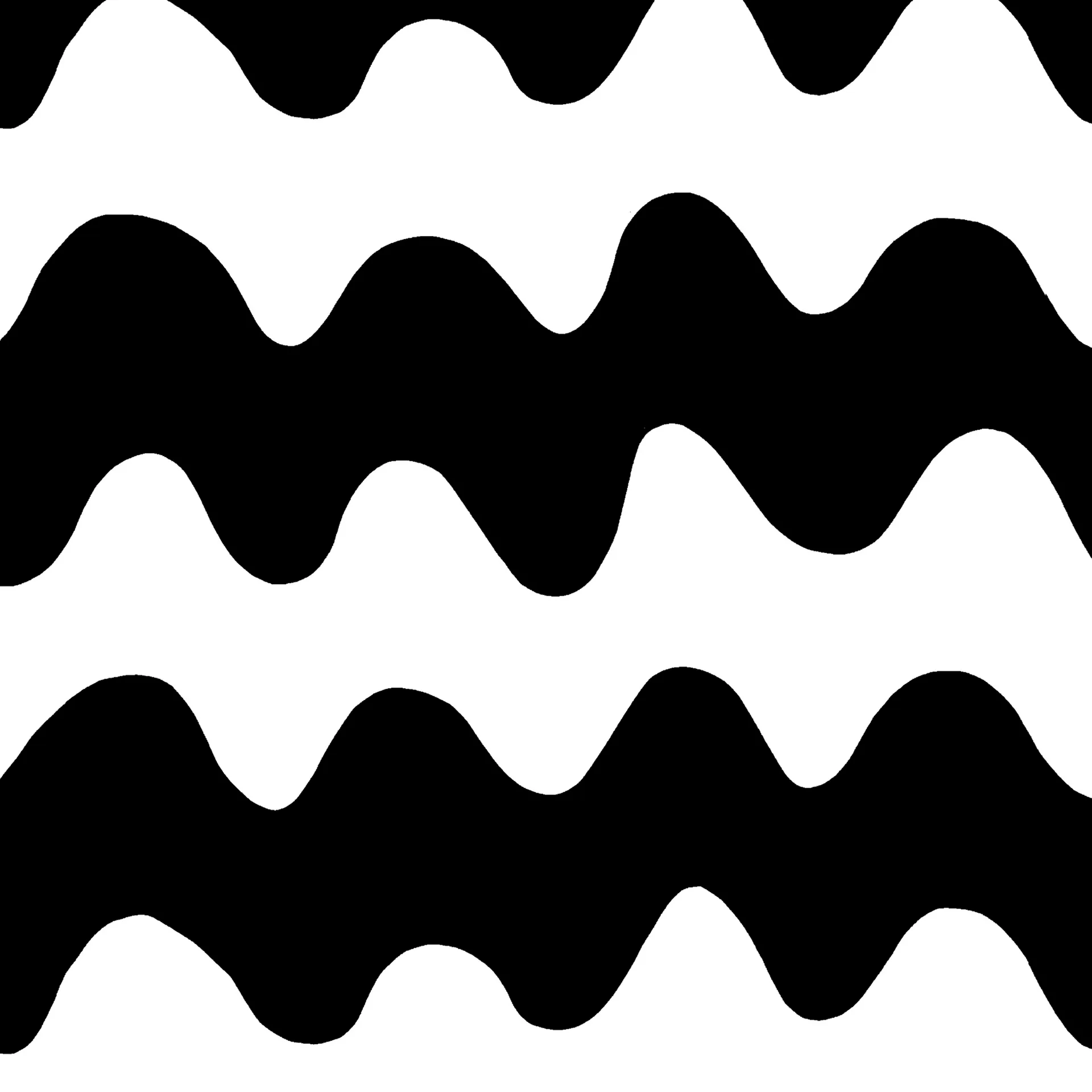 Tela Lokki, negro-blanco Marimekko