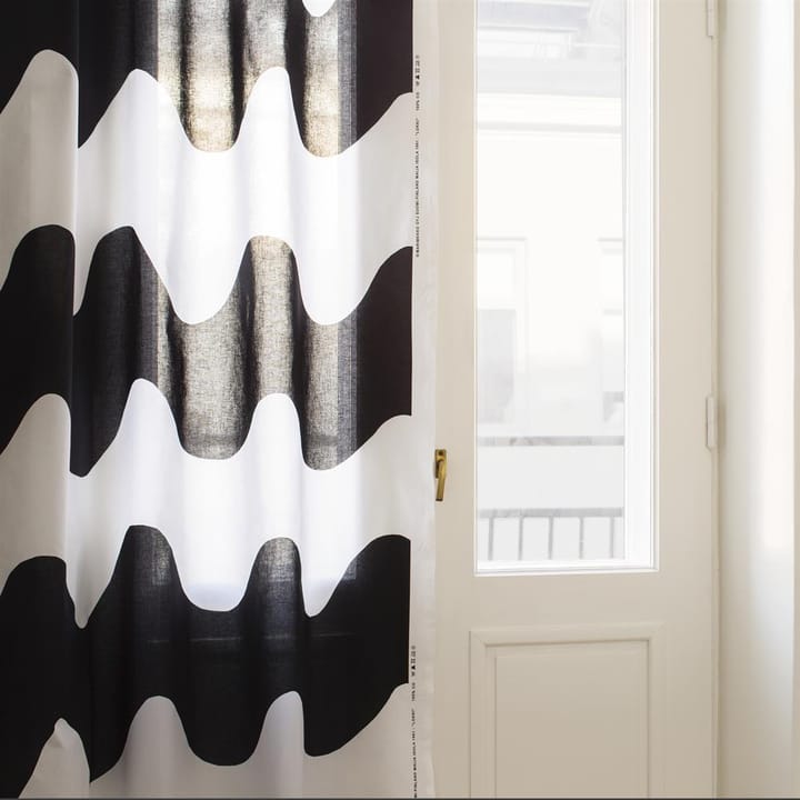 Tela Lokki, negro-blanco Marimekko