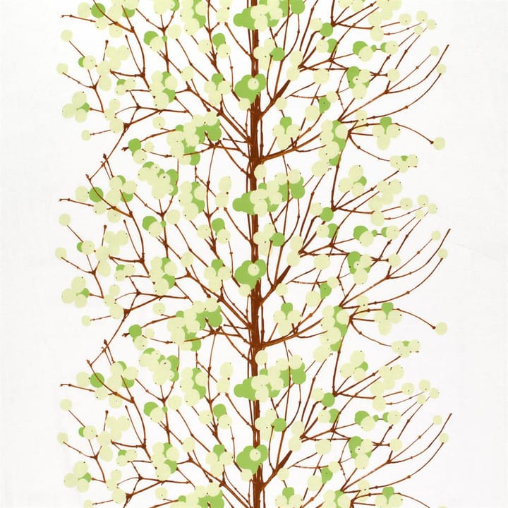 Tela Lumimarja - blanco-verde-marrón - Marimekko