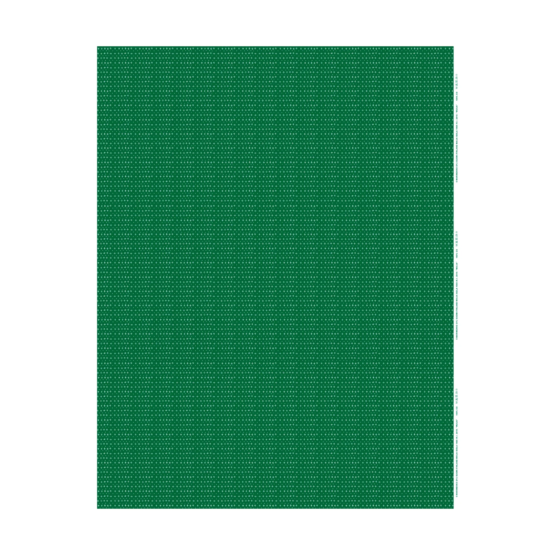 Tela Muija algodón-lino, Green Marimekko