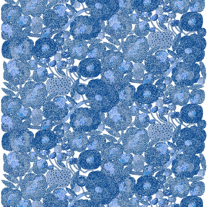 Tela Mynsteri - blanco-azul - Marimekko