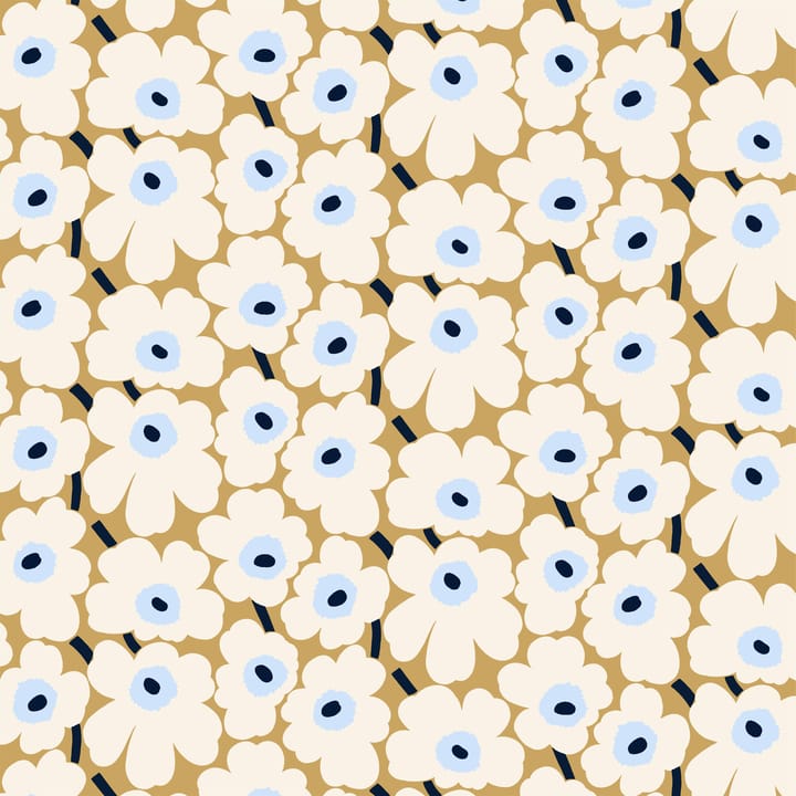 Tela Pieni Unikko algodón - beige-crudo-azul - Marimekko